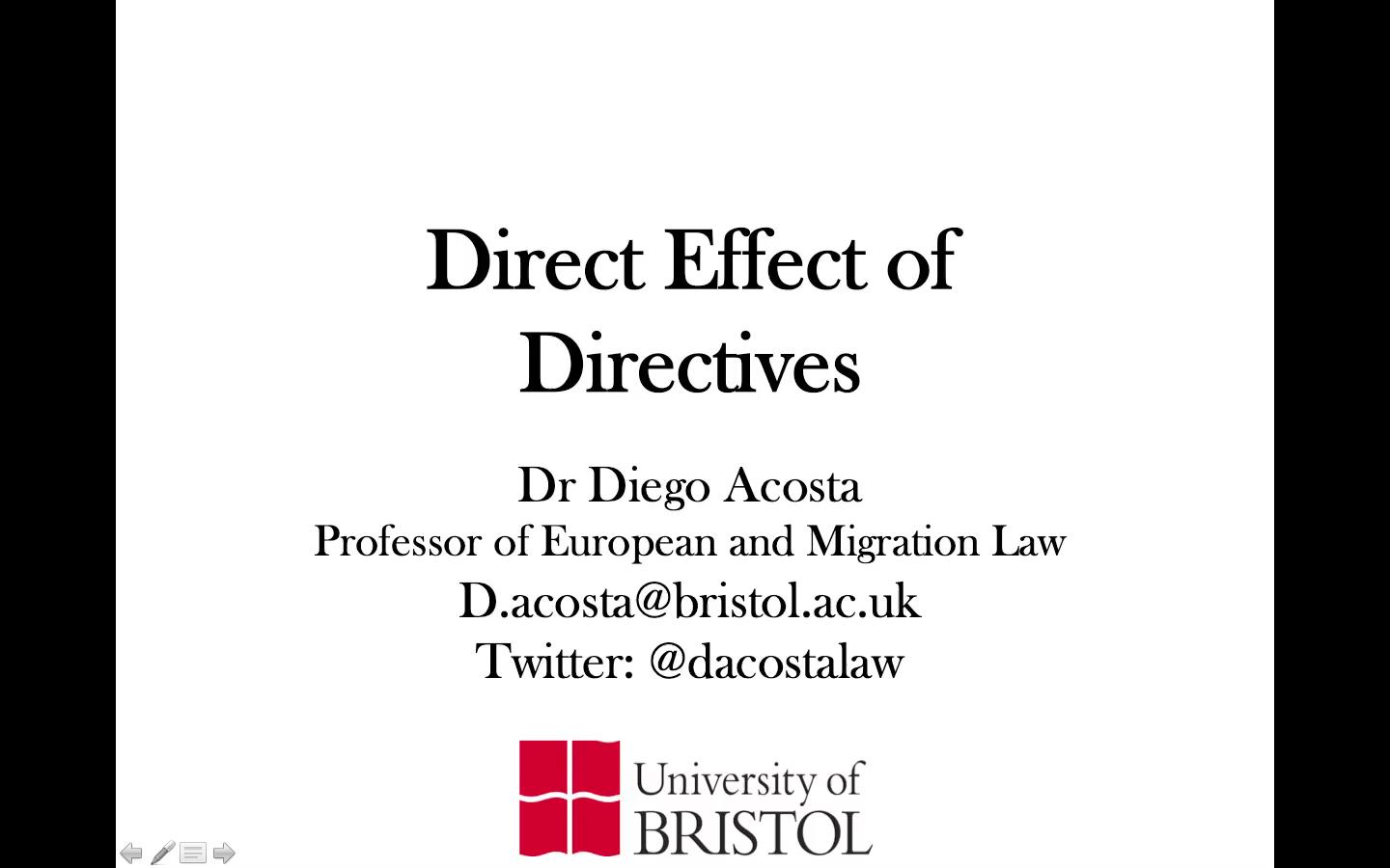 Direct Effect of Directives